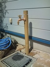ゴマ竹の立水栓