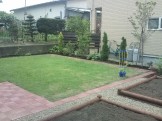 芝生がきれい ガーデンリフォーム 八戸市N邸