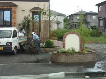 八戸U様邸植栽完了